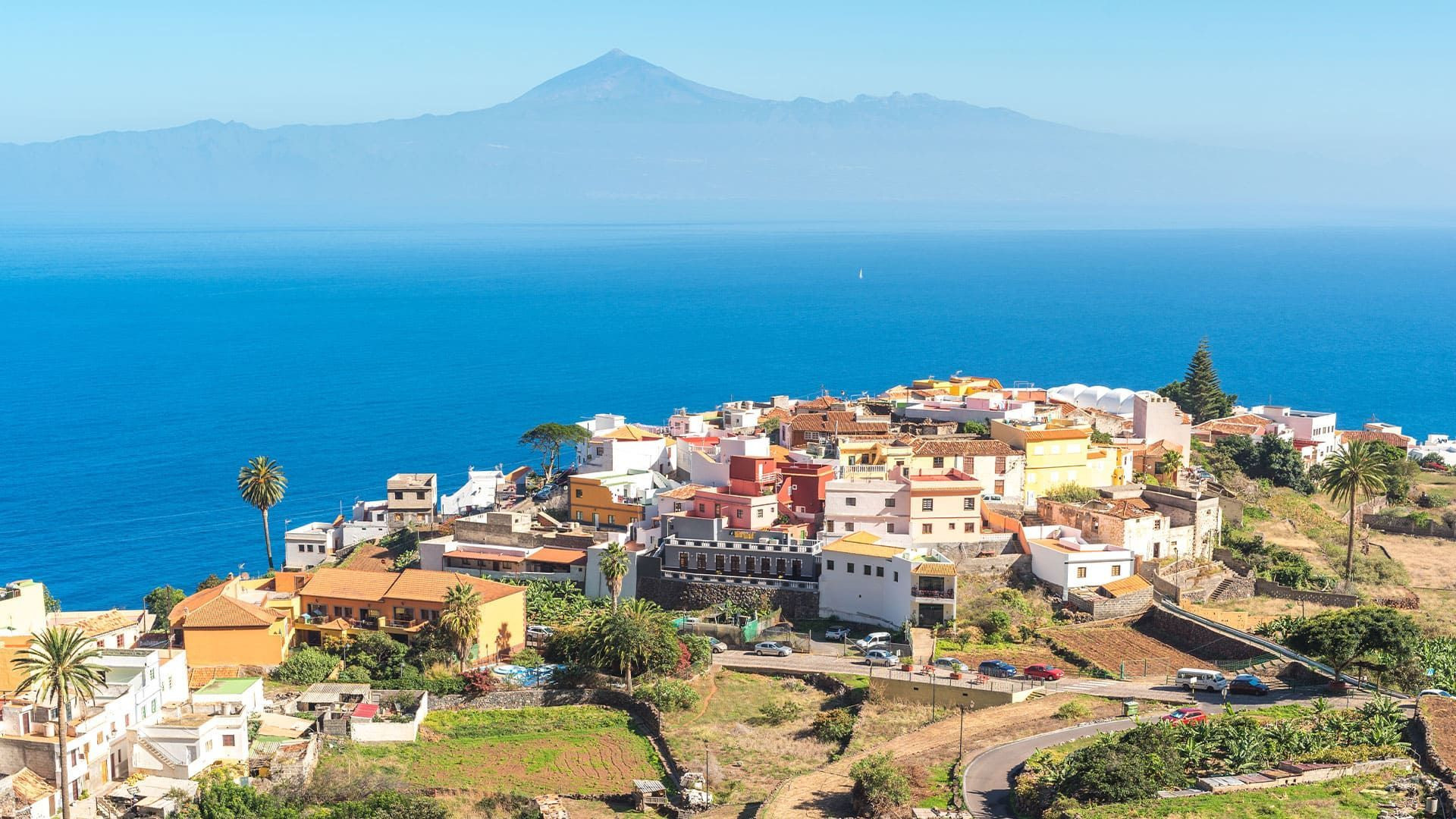 Veduta panoramica di Agulo - La Gomera - Isole Canarie - Spagna