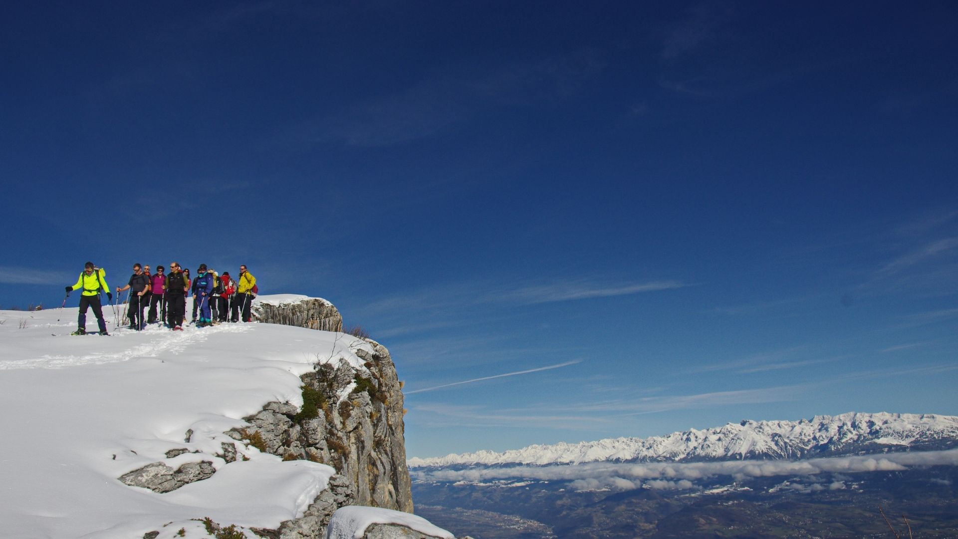 Bivacco invernale nel Vercors innevato - Francia