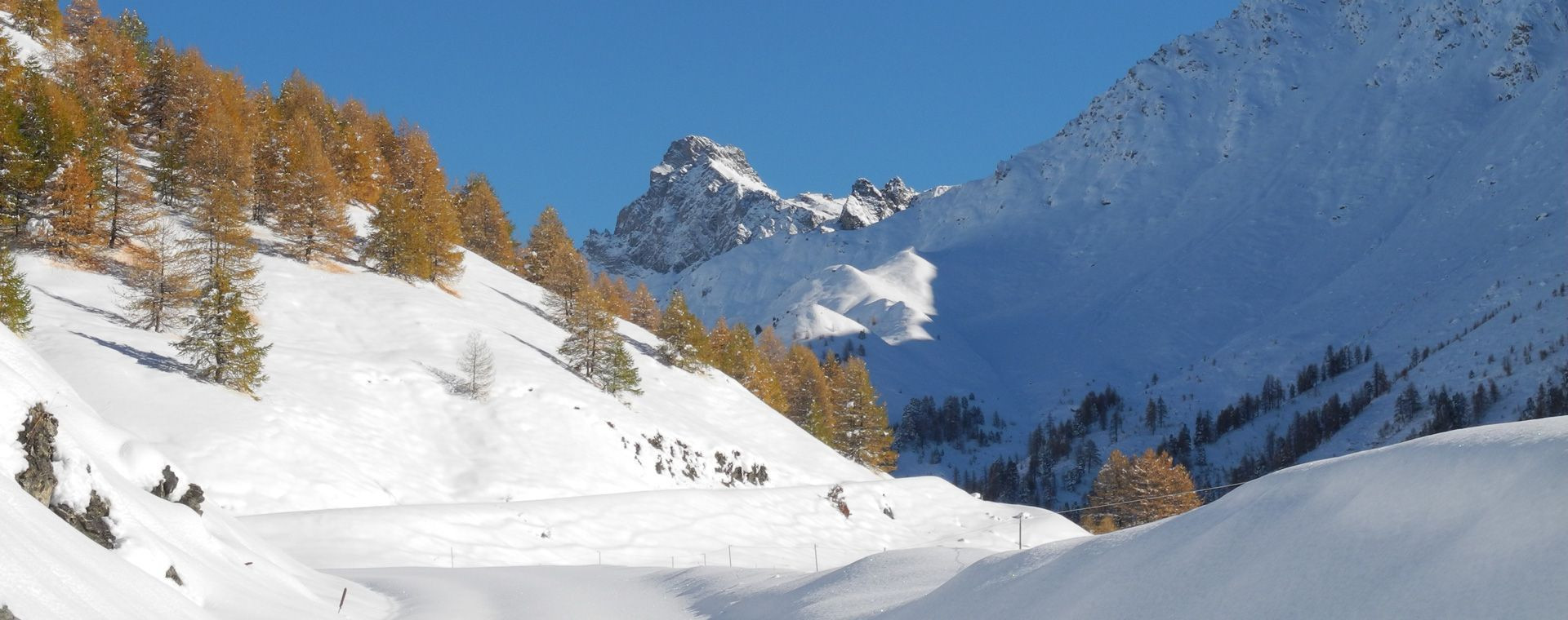 Paesaggio invernale nell’Alta Ubaye - Alpi meridionali - Francia